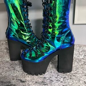 Holographic Platform Boots